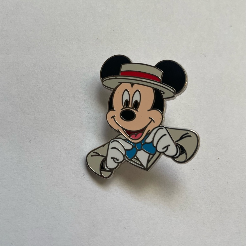 Disney Park Pin Trading Dapper Mickey Mouse Enamel Pin